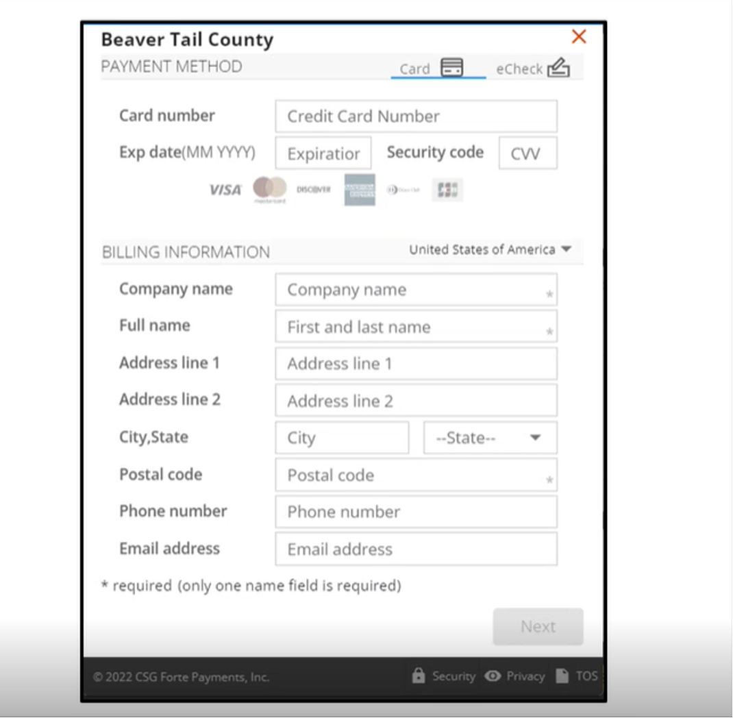 image of input form with text labels, making the form screen reader friendly to meet WCAG requirements