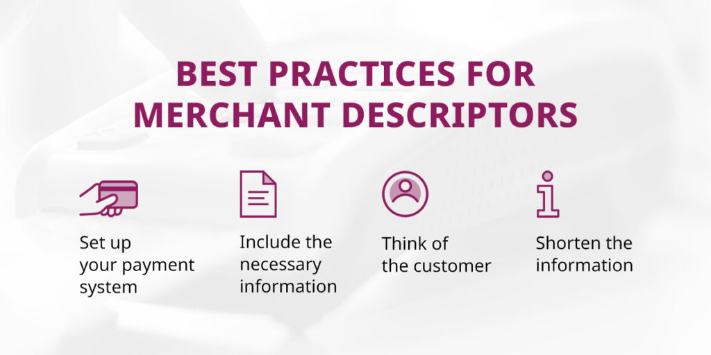 Best Practices for Merchant Descriptors Infographic