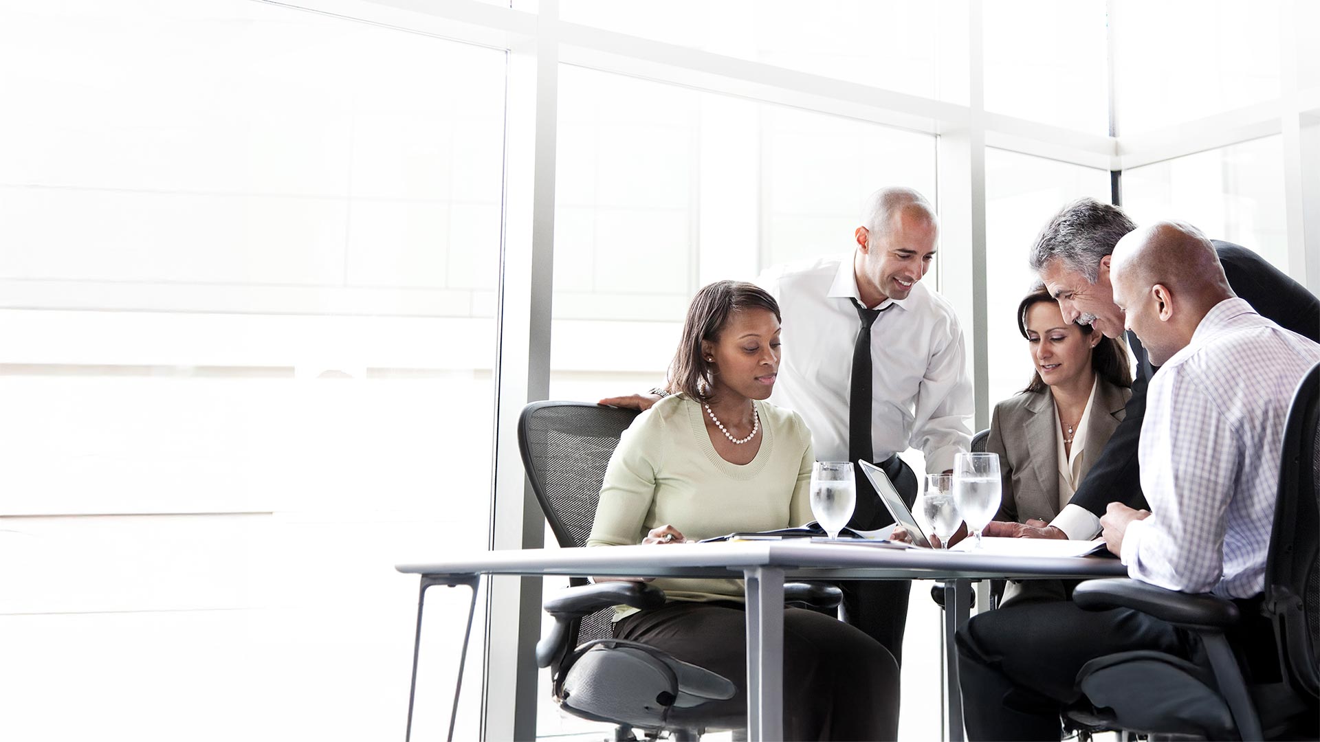 Business people in a meeting in modern office